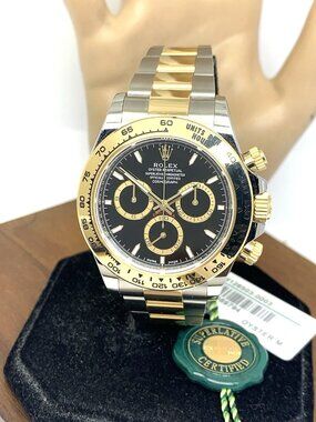 Rolex Daytona 126503 Men's Watch Automatic Black Dial 2-Tone 18k Gold Steel 2025